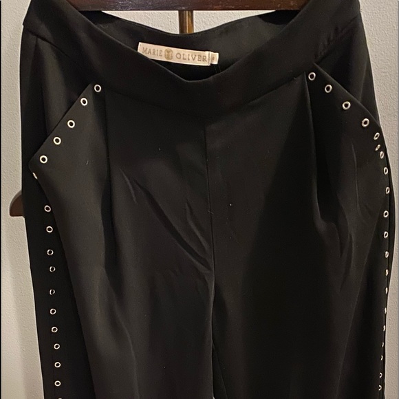 Marie Oliver Pants - Marie Oliver Black Carter Grommet Lined Pants - Wide Leg Sz 6 and Sz 4